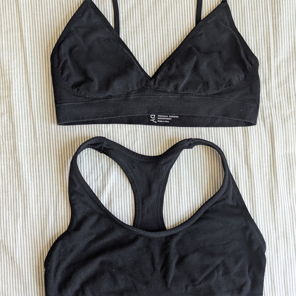 BOODY Black Women's Bralette and Sports Bra Set